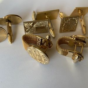 Three pair Vintage Cufflinks